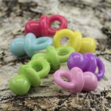 Berlock Napp akryl 21x12 mm, F&auml;rgmix (10st)