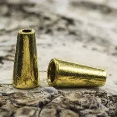 Pärlhållare Kone 8x15 mm, Antikguld (5st)