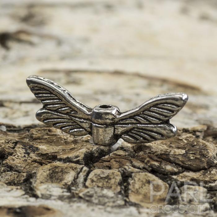 Mellandel Trollsländevingar 20x5 mm, Antiksilver (5st)