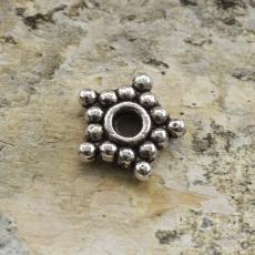 Mellandel Stjärna 8x2 mm. Antiksilver (5st)