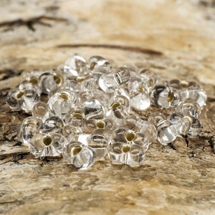 Farfalle Silverlined 3x6 mm, Klar (15g)