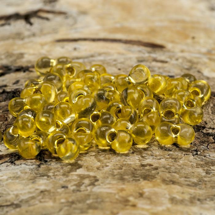 Farfalle Crystal Silverlined 3x6 mm, Gul (15g)