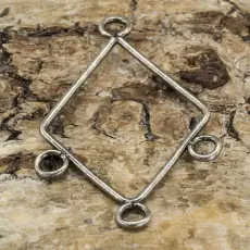 Hänge Kite 1-3 35x20 mm, Antiksilver (5st)