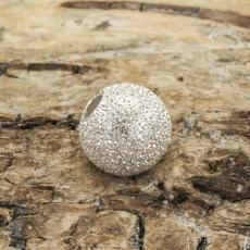 Stardustpärla metall 8 mm, Silverfärg (10st)