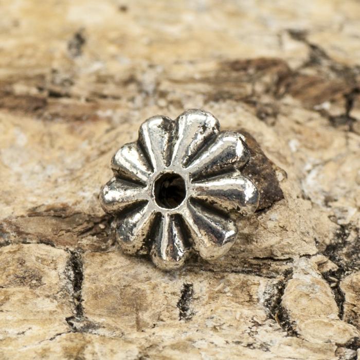 Mellandel Stråla 8 mm, Antiksilver (5st)