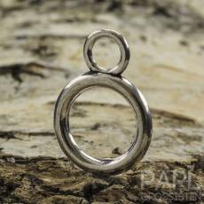 Berlock Ring 19x14 mm, Antiksilver (10st)