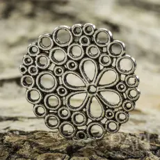 Connector Cirkel 23 mm, Antiksilver (4st)