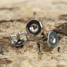 Örstopp 5x3 mm, Silverfärg (20st)