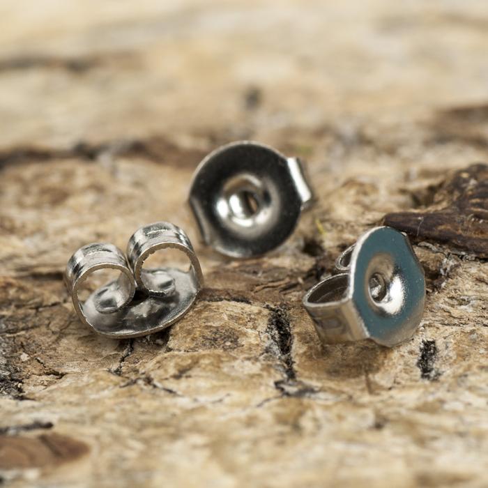 Örstopp 5x3 mm, Silverfärg (20st)