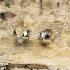 Knutgömma 4x8 mm, Platinafärg (40st)