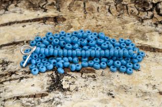 Seed Beads opak 2,6 mm, Aqua (20g)