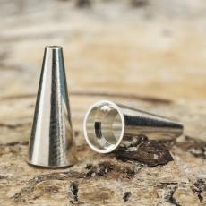 Pärlhållare Kon 5,5x12 mm, Silverfärg (10st)