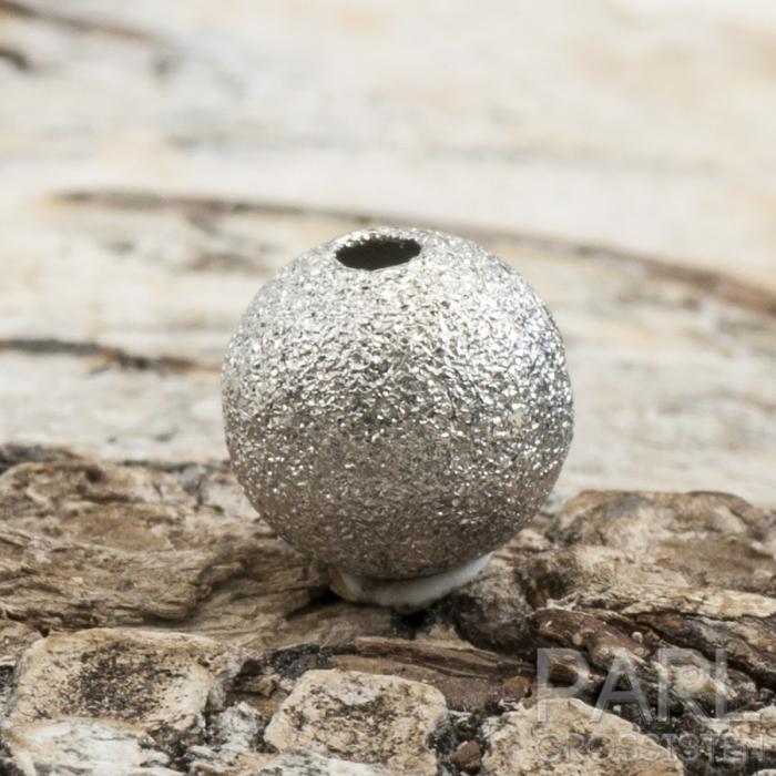 Stardustpärla metall 8 mm, Platinafärg (10st)