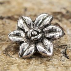 Mellandel Blomma 13x15 mm, Antiksilver (5st)