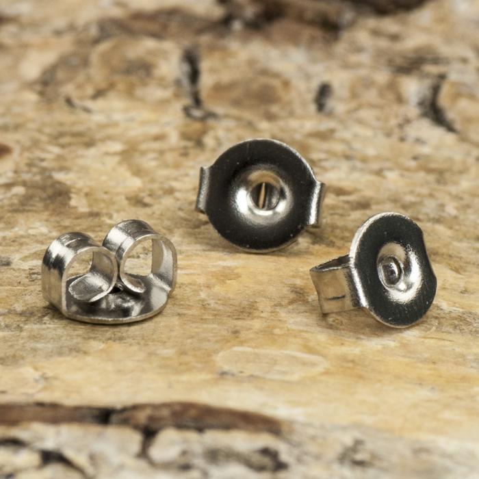 Örstopp Rostfritt stål, 5x4 mm, Stålfärg (20st)