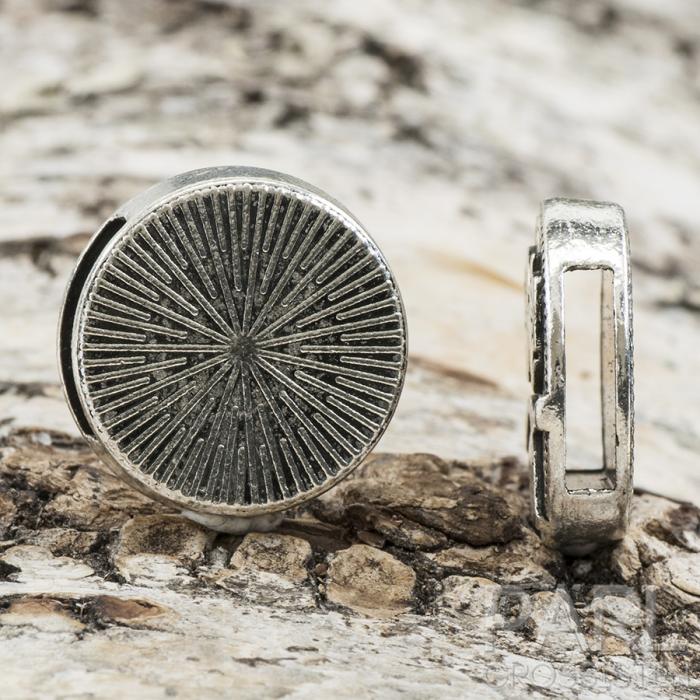 Slider Ugglor 18 mm, Antiksilver (st)