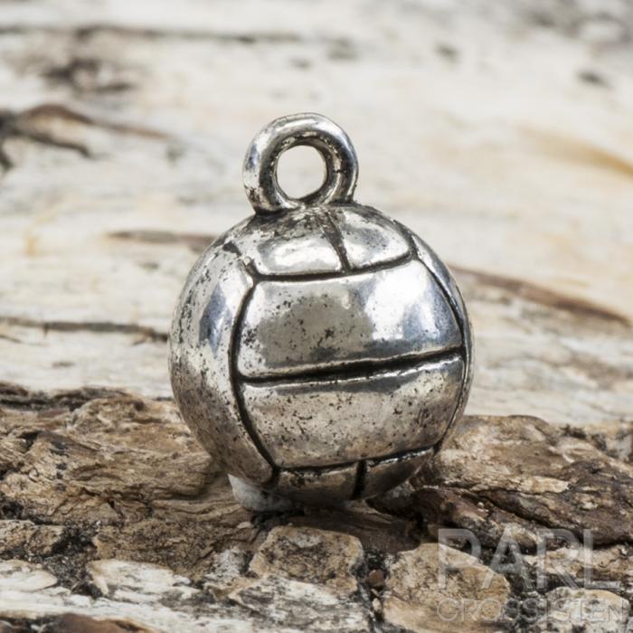 Berlock Boll 11x14 mm, Antiksilver (st)