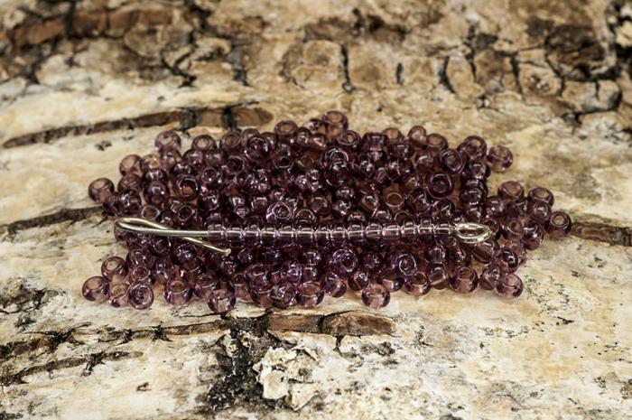 Seed Beads transparent 2,6 mm, Lila (20g)