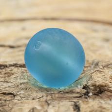 Frostad glaspärla 8 mm, Turkos (20st)
