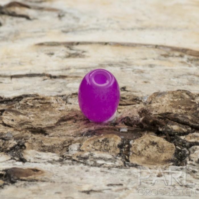 Glaspärla Oval 6x4 mm, Cerise (20st)
