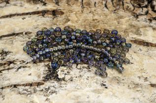 Seed Beads transparent rainbow 2,6 mm, Grå (20g)