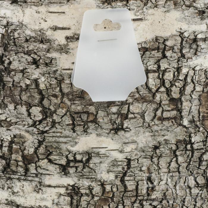 Displaykort för hals- och armband, Frostad vit (20st)