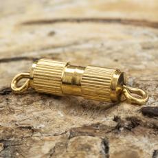 Skruvlås 18x4 mm, Guldfärg (10st)