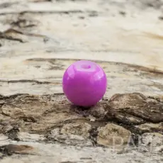 Lackad glaspärla 6 mm, Cerise (40st)