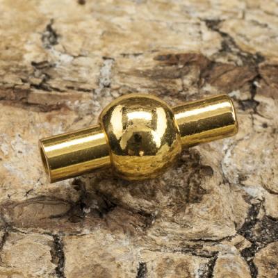 Magnetlås Guldpläterad 18K 13x6 mm, Guldfärg (st)