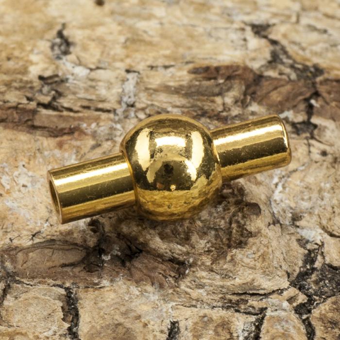 Magnetlås Guldpläterad 18K 13x6 mm, Guldfärg (st)