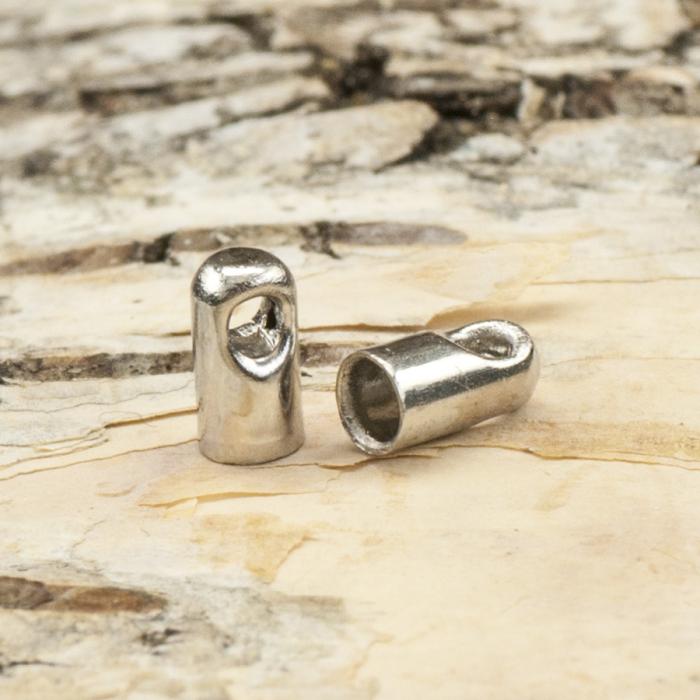 Bandavslut 2x4 mm, Platinafärg (10st)