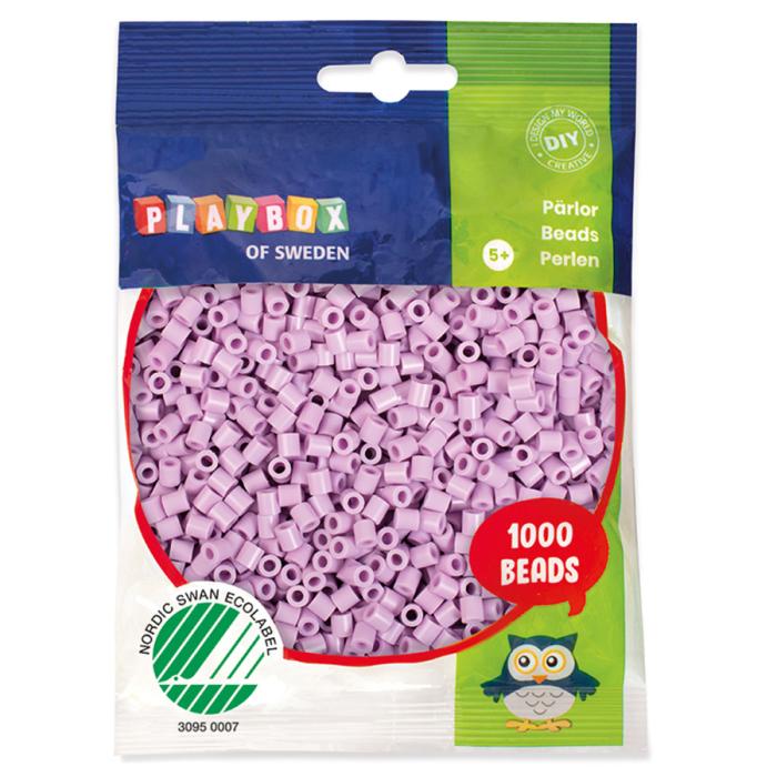 Rörpärlor midi 5 mm, Lila Pastell (1000 st)