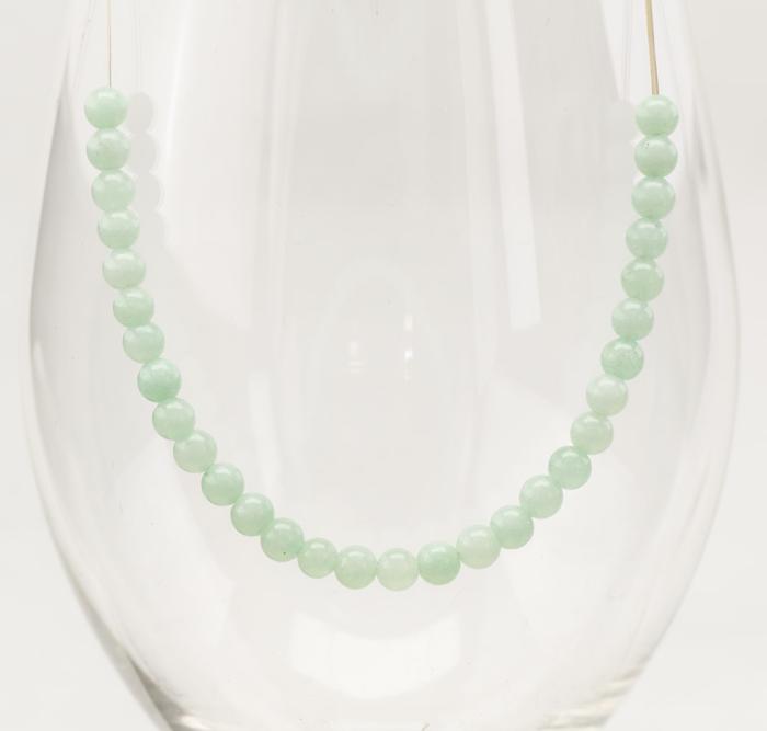 Pärla Malaysia jade 4 mm, Akvamarin (10st)