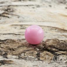 Lackad glaspärla 6 mm, Rosa (40st)