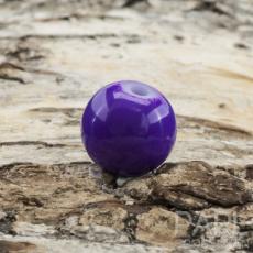 Lackad glaspärla 8 mm, Lila (20st)