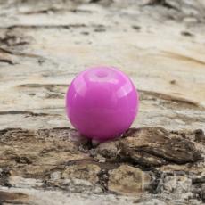 Lackad glaspärla 8 mm, Cerise (20st)