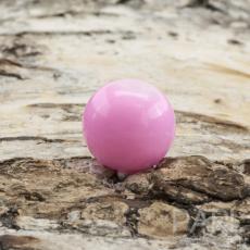 Lackad glaspärla 8 mm, Rosa (20st)