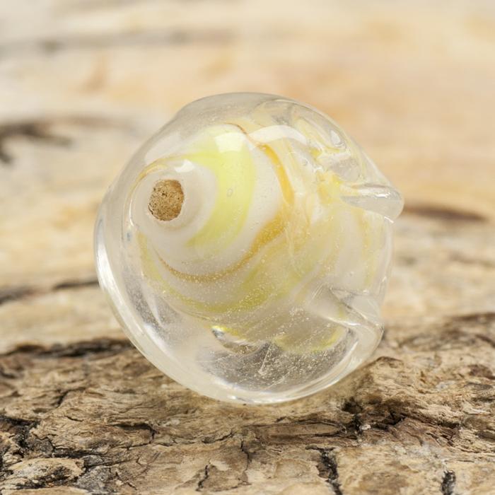 Glaspärla Lampwork Rund 15 mm, Färgmix (5st)