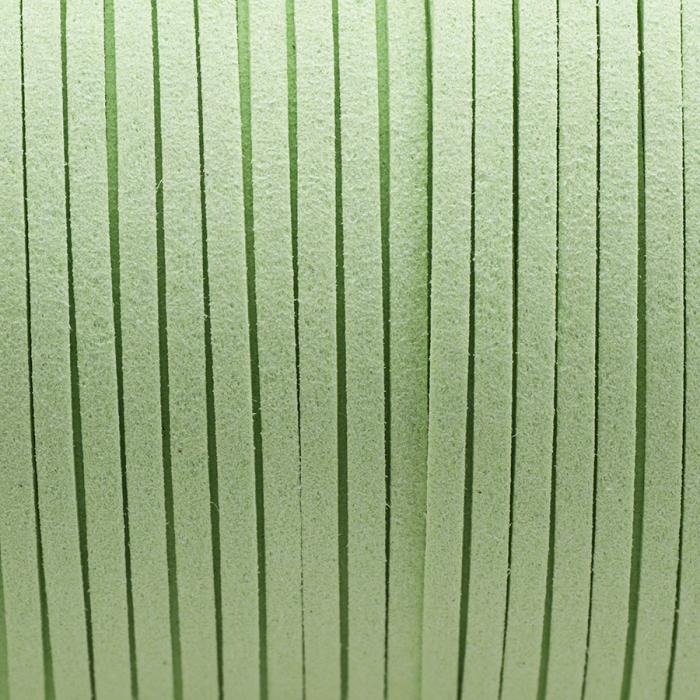 Band mockaimitation Eco 3x1,4 mm, Akvamarin (meter)