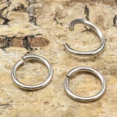 Ring öppningsbar i Rostfritt stål 8 mm (30st)