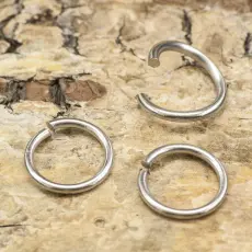 Ring öppningsbar i Rostfritt stål 8 mm (30st)