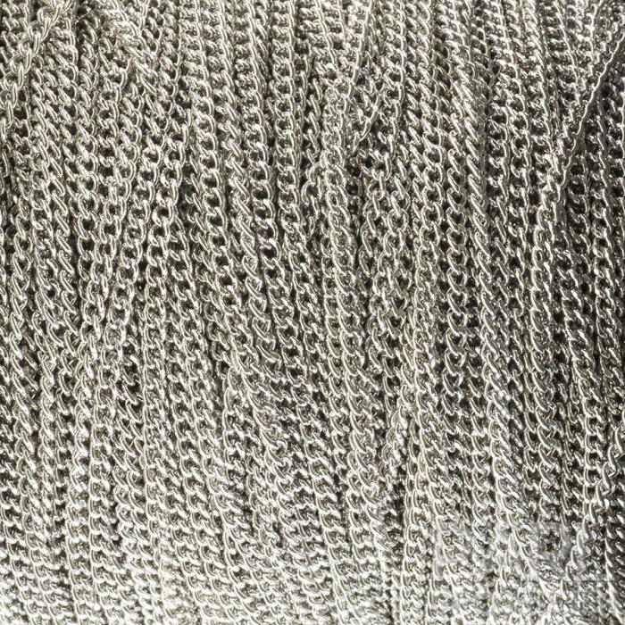 Smyckeskedja 2x3 mm, Platinafärg (meter)