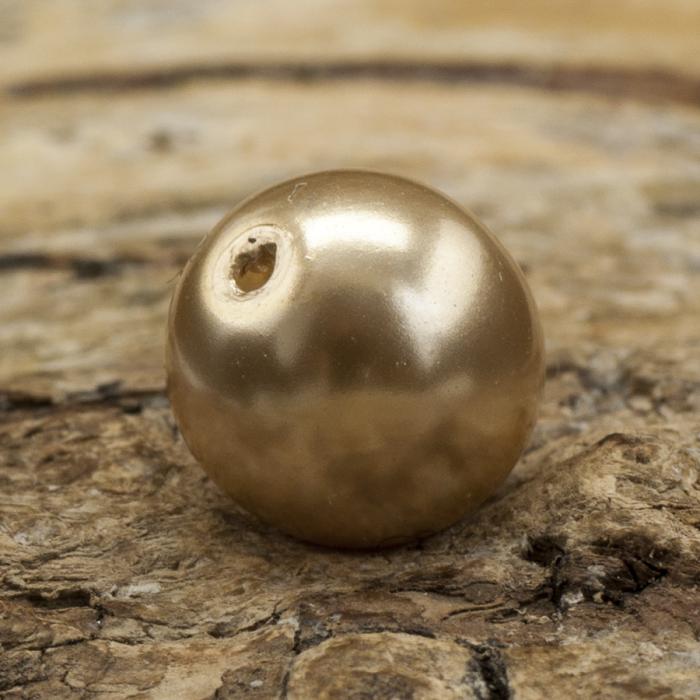 Vaxad glaspärla 8 mm, Champagne (20st)