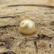 Vaxad glaspärla matt 6 mm, Äggskal (40st)
