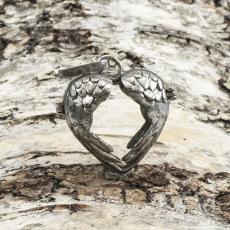 Pärlbur öppningsbar 26x23,5x16 mm, Antiksilver (st)