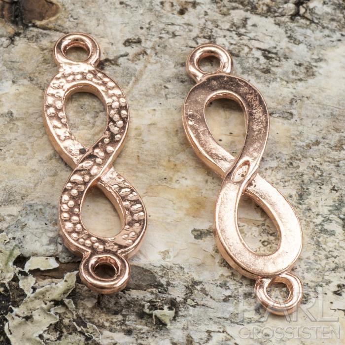 Connector Infinity 28x8 mm, Roseguld (st)