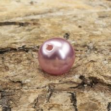 Vaxad glaspärla 6 mm, Rosalila (40st)