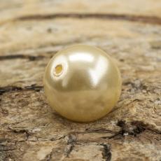 Vaxad glaspärla 8 mm, Äggskal (20st)