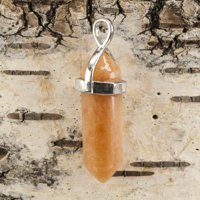 Hänge Bullet orange aventurin 37-40x12 mm, Orange (st)