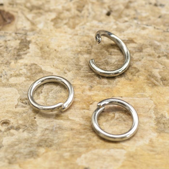 Ring öppningsbar 5 mm, Platinafärg (50st)